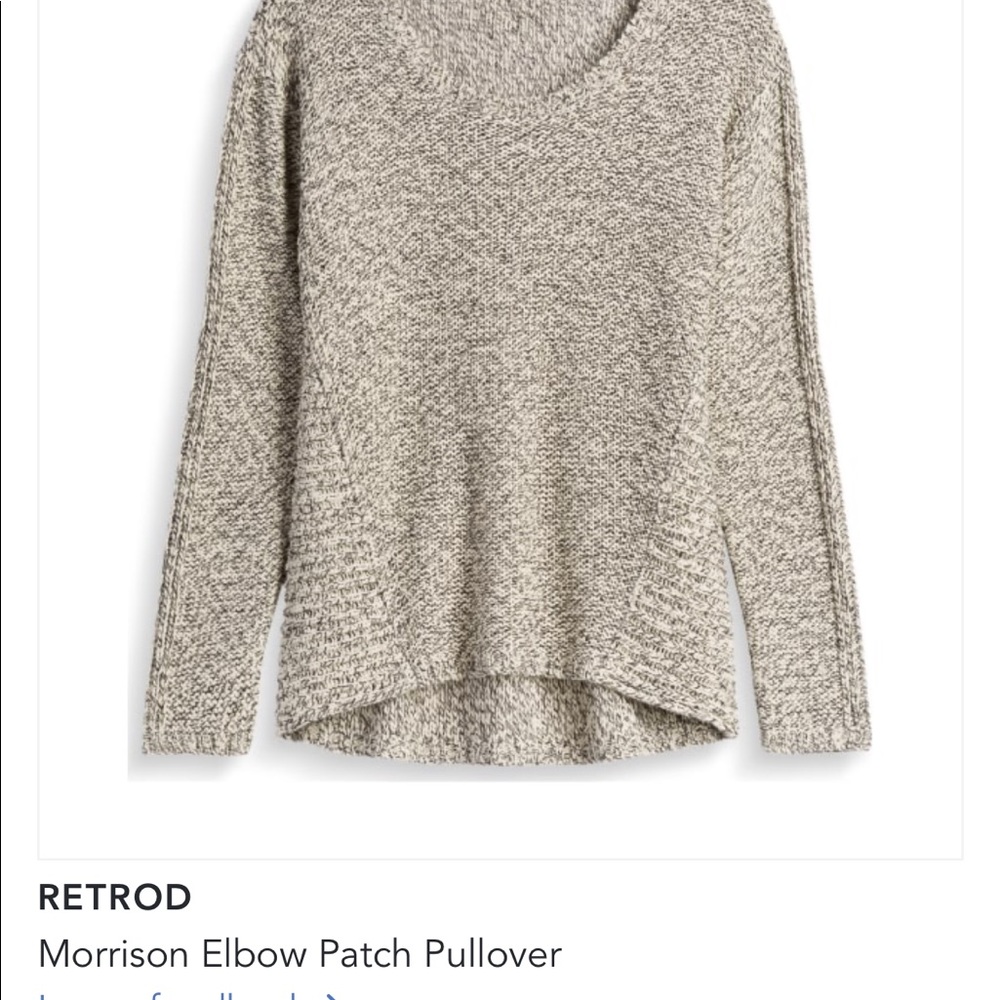 Retrod Elbow Patch Sweater